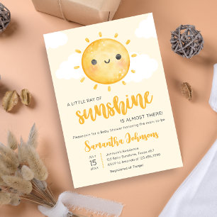 Kleine Straal Zonneschijn Baby Shower Kaart