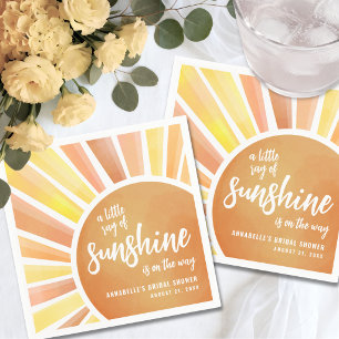 Kleine Straal Zonneschijn Baby Shower Servet