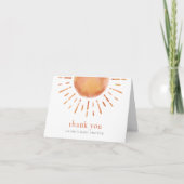 Kleine straal zonneschijn Boho babyshower bedankt (Voorkant)