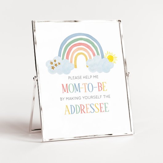 Kleine Straal Zonneschijn Envelope Station Bord Poster