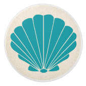 Kleine strandschelpen Scallop Drawer Knobs Keramische Knop (Voorkant)
