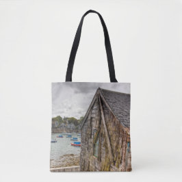 kleine strandshack tote bag