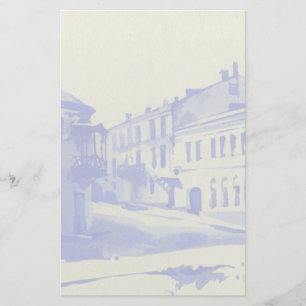 Kleine straten in de oude stad briefpapier