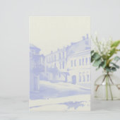 Kleine straten in de oude stad briefpapier (Staand voorkant)