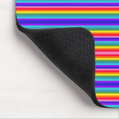 Kleine strips van regenboogkleuren muismat (Hoek)