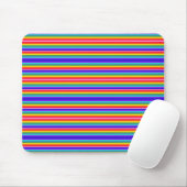 Kleine strips van regenboogkleuren muismat (Met muis)