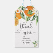 Kleine stropdas bedankt label cadeaulabel (Voorkant)