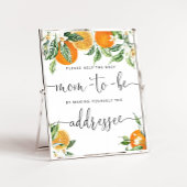 Kleine stropdas helpt de bezige mama een envelop r poster