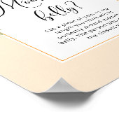 Kleine stropdas hoe groot is mama's buikspel poster (Hoek)