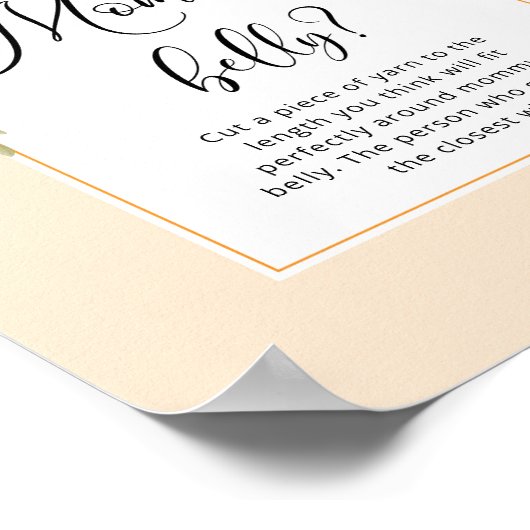 Kleine stropdas hoe groot is mama's buikspel poster (Hoek)