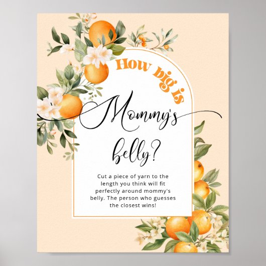 Kleine stropdas hoe groot is mama's buikspel poster (Voorkant)