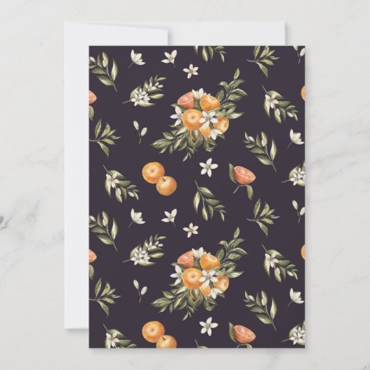 Kleine stropdas op de weg naar het Oranje CitrusBa Kaart (Achterkant)