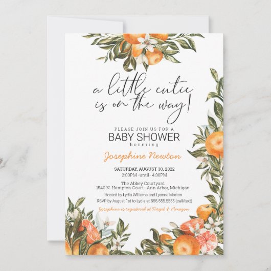 Kleine stropdas op de weg naar het Oranje CitrusBa Kaart (Voorkant)