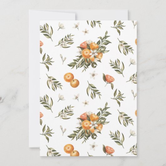 Kleine stropdas op de weg naar het Oranje CitrusBa Kaart (Achterkant)