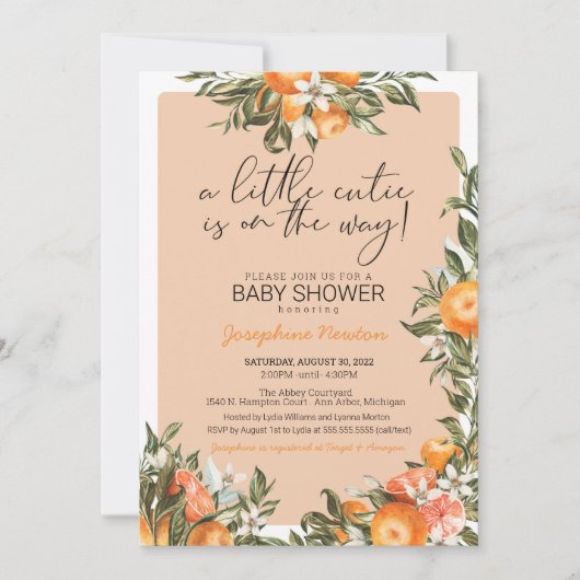 Kleine stropdas op de weg naar het Oranje CitrusBa Kaart (Voorkant)