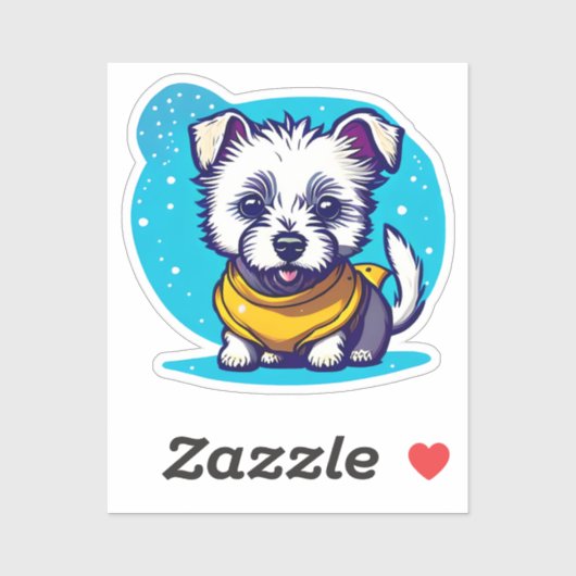 Kleine stropdas sticker (Vel)