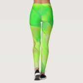 Kleine stukjes oud vivid groen leggings (Achterkant)