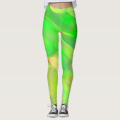 Kleine stukjes oud vivid groen leggings (Voorkant)