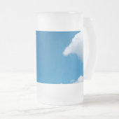 Kleine stukjes wolk matglas bierpul (Voorkant rechts)