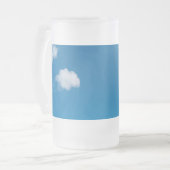 Kleine stukjes wolk matglas bierpul (Voorkant links)