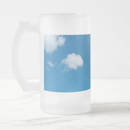 Kleine stukjes wolk matglas bierpul (Links)