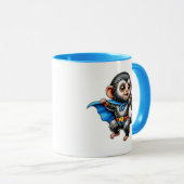 Kleine superheld aap, schattig. mok (Voorkant rechts)