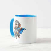 Kleine superheld aap, schattig. mok (Voorkant links)