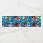 Kleine Superhelden Feestje Waterfles Etiket (Enkel label)