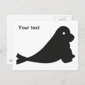 Kleine süße Robbe Briefkaart (Voorkant / Achterkant)