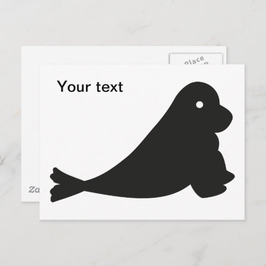 Kleine süße Robbe Briefkaart (Voorkant / Achterkant)