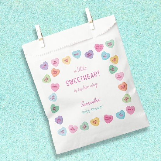 kleine Sweetheart baby shower Bedankzakje