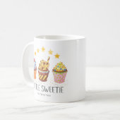 Kleine Sweetie Bright Colors Waterverf Cupcakes Koffiemok (Voorkant links)