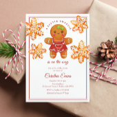 Kleine Sweetie Gingerbrood Kerstmis Baby shower Kaart