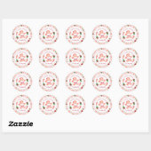 Kleine Sweetie Gingerbrood Kerstmis Baby shower Ronde Sticker (Vel)