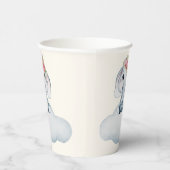 Kleine Sweetie Olifant Baby shower Papier Cups Papieren Bekers (Rechts)