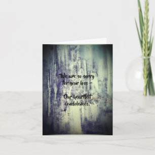 kleine Sympathy-kaart van dalDesignNZ Kaart