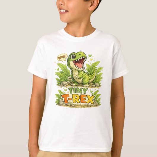 Kleine T-Rex T-shirt (Voorkant)