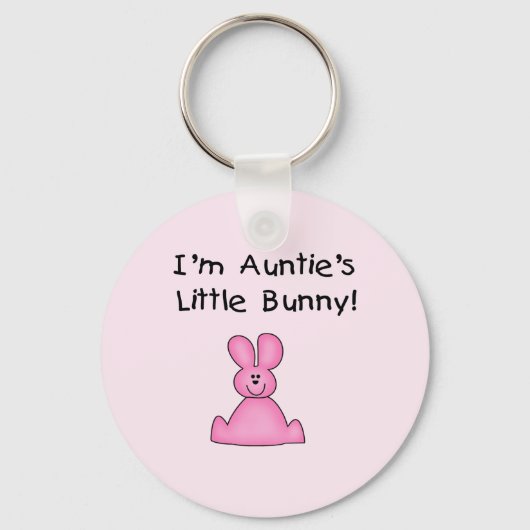 Kleine T-shirts en cadeautjes van Roze Auntie Sleutelhanger (Voorkant)