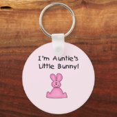 Kleine T-shirts en cadeautjes van Roze Auntie Sleutelhanger (Voorkant)