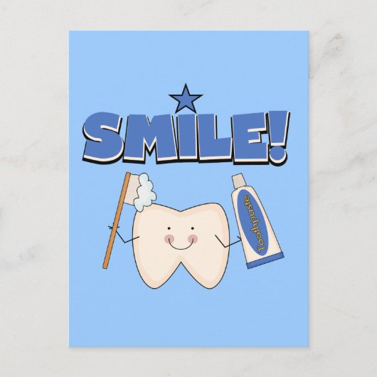 KLEINE T-shirts met tand en cadeautjes Briefkaart (Voorkant)