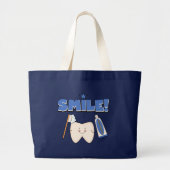 KLEINE T-shirts met tand en cadeautjes Grote Tote Bag (Voorkant)