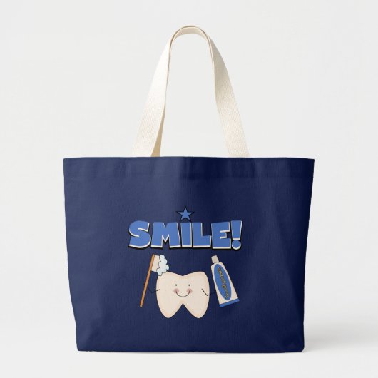 KLEINE T-shirts met tand en cadeautjes Grote Tote Bag (Voorkant)