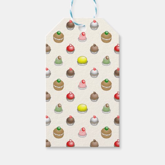 Kleine taarten Verjaardag Cadeaulabel (Voorkant)