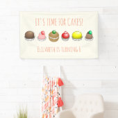 Kleine taarten Verjaardag Spandoek (Insitu)