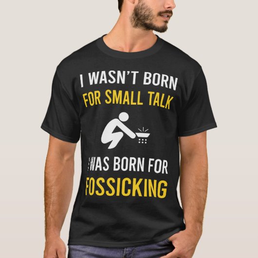 Kleine talk fossielen t-shirt (Voorkant)