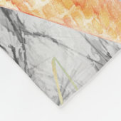 Kleine tapebanket met ijskerknopen fleece deken (Hoek)