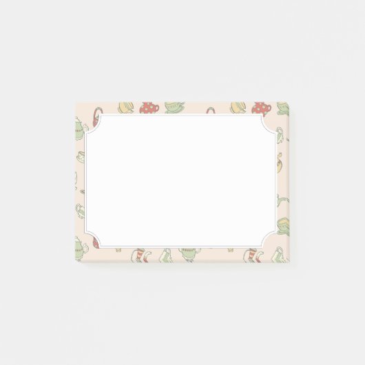 Kleine Teapots Post-it® Notes (Voorkant)