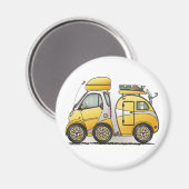 Kleine tear drop camper magneten (Voorkant / Achterkant)