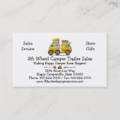 Kleine tear Drop Camper Visitekaartje (Voorkant)
