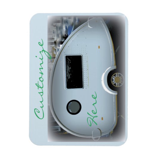 Kleine teardrop caravan Thunder_Cove Magneet (Verticaal)